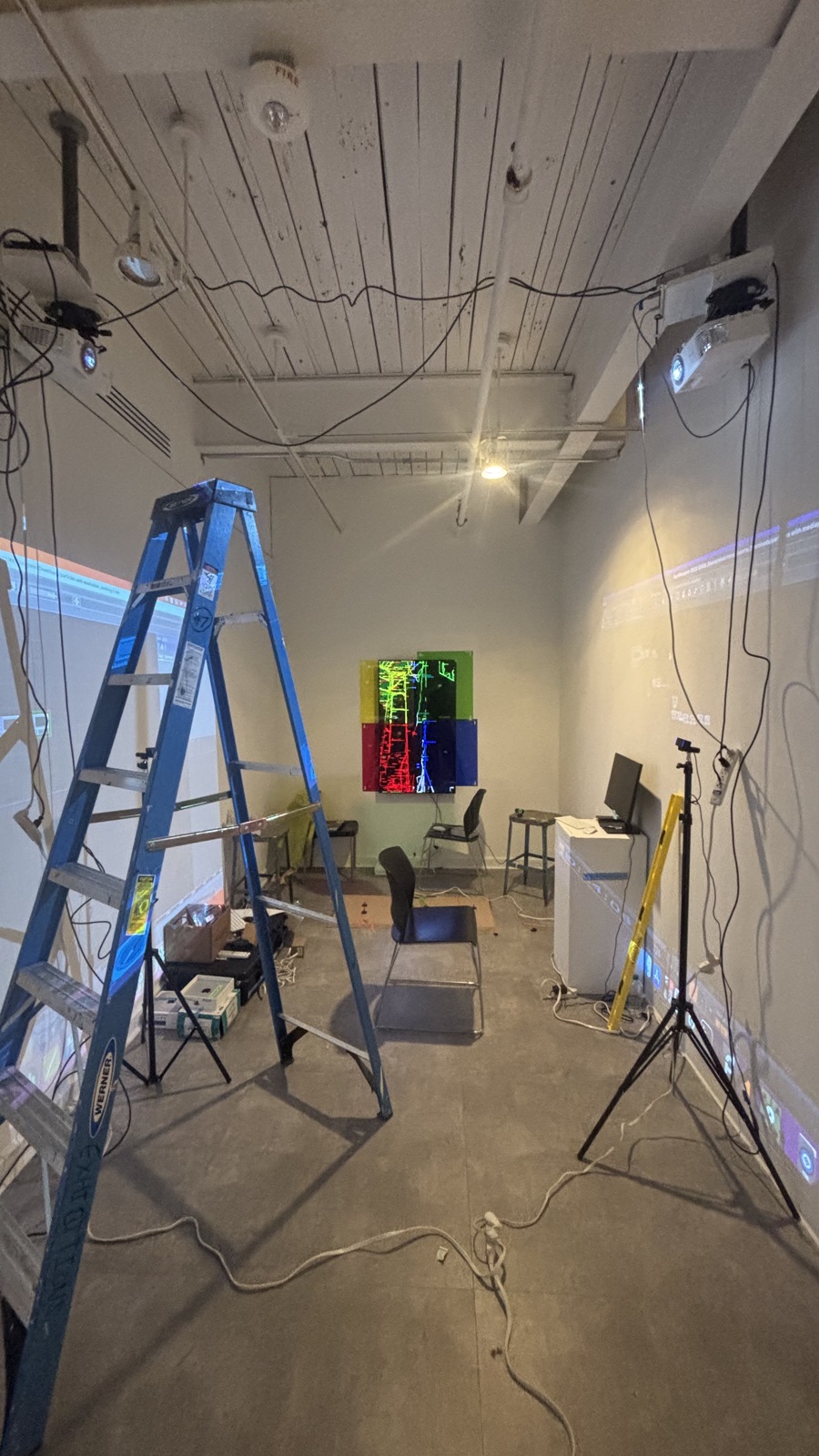 Installation setup - behind the scenes